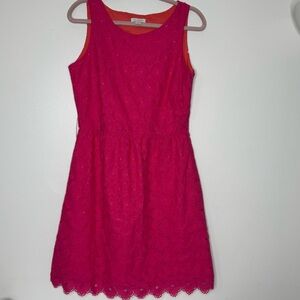 Garnet Hill Pink Sleeveless A-Line Dress for Weddings